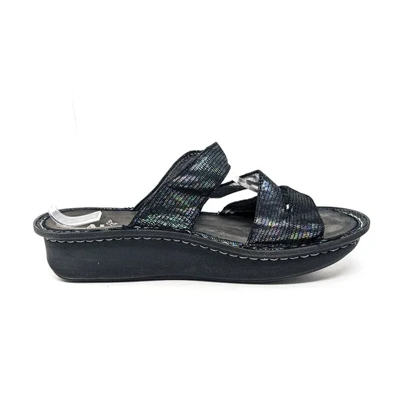 Alegria Womens 8/8.5 Colette Sandals Royals Holographic Iridescent Comfort 38 - Picture 4 of 11